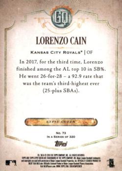2018 Topps Gypsy Queen #73 Lorenzo Cain Back