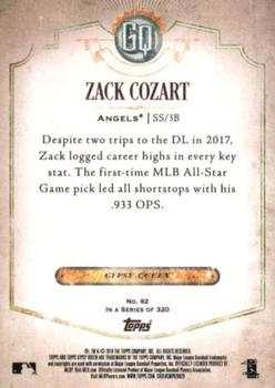 2018 Topps Gypsy Queen #92 Zack Cozart Back