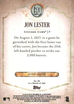 2018 Topps Gypsy Queen #95 Jon Lester Back