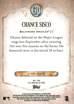 2018 Topps Gypsy Queen #152 Chance Sisco Back
