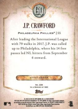 2018 Topps Gypsy Queen #236 J.P. Crawford Back