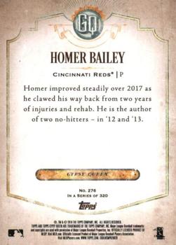 2018 Topps Gypsy Queen #276 Homer Bailey Back