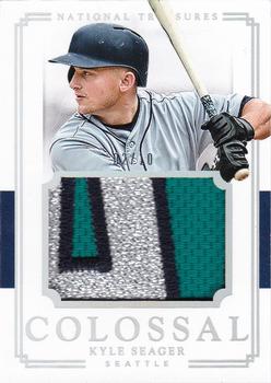 2017 Panini National Treasures - Colossal Materials Nameplate #CM-KY Kyle Seager Front