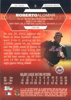2003 Finest #9 Roberto Alomar Back
