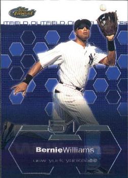 2003 Finest #44 Bernie Williams Front