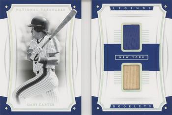 2017 Panini National Treasures - Legends Booklet Materials Duals #LBMD-GC Gary Carter Front