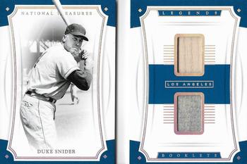 2017 Panini National Treasures - Legends Booklet Materials Duals #LBMD-DS Duke Snider Front