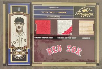2004 Donruss Timeless Treasures - Home Away Gamers Combos Prime #HA-11 Ted Williams Front