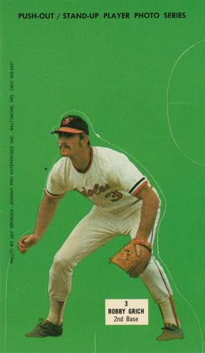 1973 Johnny Pro Baltimore Orioles #NNO Bobby Grich Front