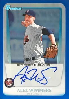 2011 Bowman Draft Picks & Prospects - Prospects Autographs Blue #BPA-AW Alex Wimmers Front