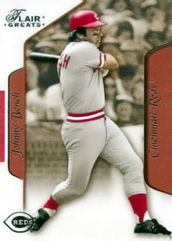 2003 Flair Greats #5 Johnny Bench Front