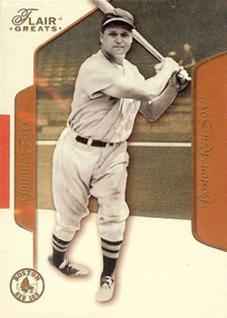 2003 Flair Greats #60 Jimmie Foxx Front