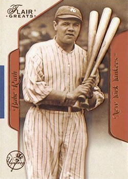 2003 Flair Greats #63 Babe Ruth Front