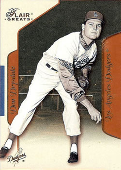 2003 Flair Greats #66 Don Drysdale Front