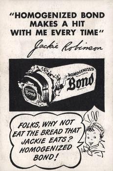 1947 Bond Bread Jackie Robinson #NNO Leaping, No Scoreboard Back