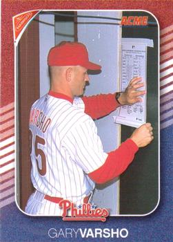 2002 Acme/Nabisco Philadelphia Phillies #NNO Gary Varsho Front