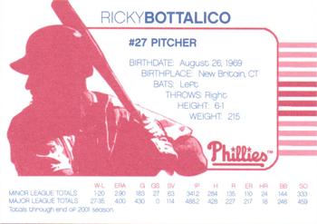 2002 Acme/Nabisco Philadelphia Phillies #NNO Ricky Bottalico Back