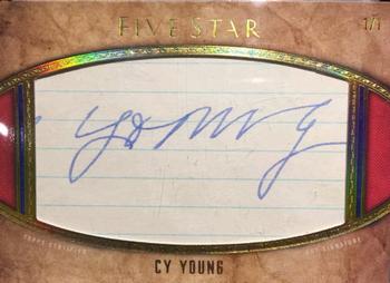 2017 Topps Five Star - Five Star Cut Signatures #FSCS-CY Cy Young Front