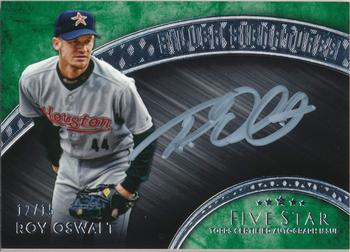 2017 Topps Five Star - Silver Signatures Green #SS-RO Roy Oswalt Front