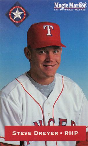 1994 Magic Marker Texas Rangers #NNO Steve Dreyer Front