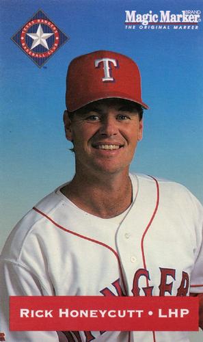 1994 Magic Marker Texas Rangers #NNO Rick Honeycutt Front