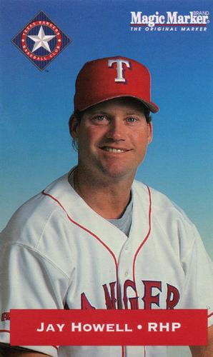 1994 Magic Marker Texas Rangers #NNO Jay Howell Front