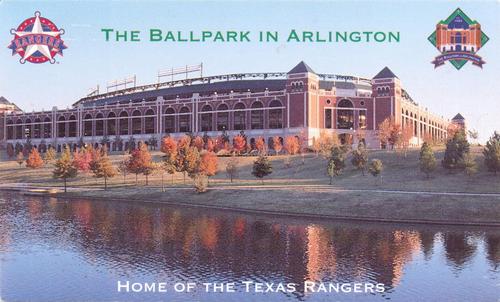 2000 Dr. Pepper Texas Rangers #NNO The Ballpark in Arlington Front