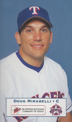 2001 Dr. Pepper Texas Rangers #NNO Doug Mirabelli Front