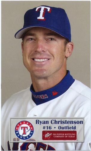 2003 Dr. Pepper Texas Rangers #NNO Ryan Christenson Front