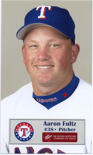 2003 Dr. Pepper Texas Rangers #NNO Aaron Fultz Front