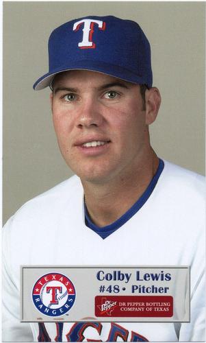 2003 Dr. Pepper Texas Rangers #NNO Colby Lewis Front