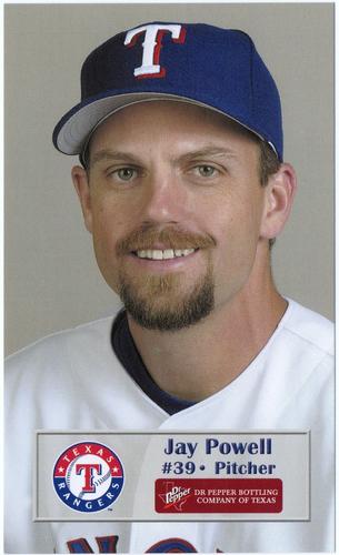 2003 Dr. Pepper Texas Rangers #NNO Jay Powell Front