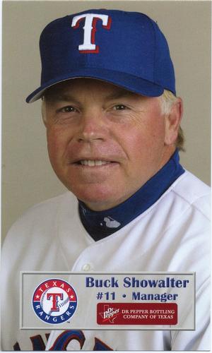 2003 Dr. Pepper Texas Rangers #NNO Buck Showalter Front