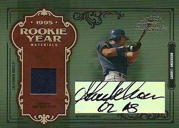 2004 Donruss Timeless Treasures - Rookie Year Materials Signature #RY-25 Garret Anderson Front