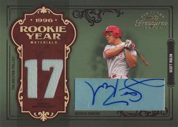 2004 Donruss Timeless Treasures - Rookie Year Materials Signature Number #RY-26 Scott Rolen Front