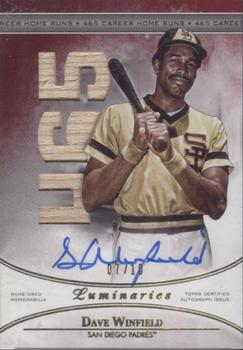 2017 Topps Luminaries - Home Run Kings Autograph Relics Red #HRKR-DW Dave Winfield Front