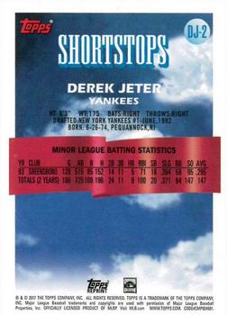 2017 Topps - Factory Set Bonus: Derek Jeter Blue Chrome Reprints #DJ-2 Derek Jeter Back