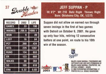 2003 Fleer Double Header #37 Jeff Suppan Back
