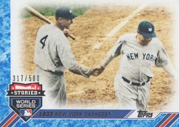 2017 Topps Update - Storied World Series Blue #SWS-9 1932 New York Yankees Front