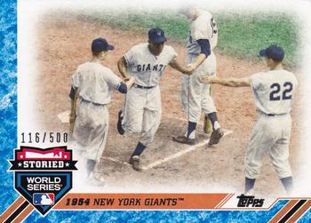 2017 Topps Update - Storied World Series Blue #SWS-12 1954 New York Giants Front