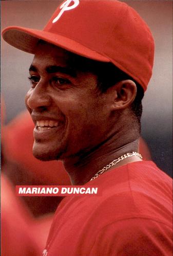 1995 Philadelphia Phillies Photocards #NNO Mariano Duncan Front