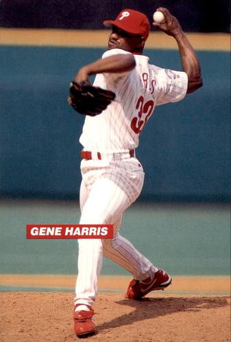 1995 Philadelphia Phillies Photocards #NNO Gene Harris Front