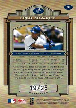 2004 Donruss Timeless Treasures - Silver #81 Fred McGriff Back