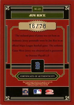 2004 Donruss Timeless Treasures - Statistical Champions Signature #SC-23 Jim Rice Back