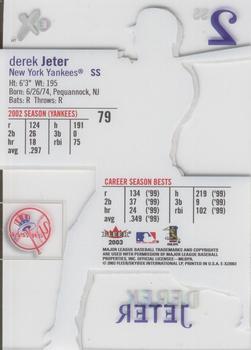 2003 Fleer E-X #79 Derek Jeter Back