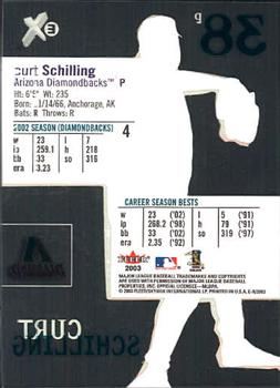 2003 Fleer E-X #4 Curt Schilling Back