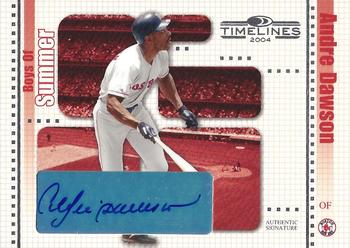 2004 Donruss Timelines - Boys of Summer Autograph #3 Andre Dawson Front