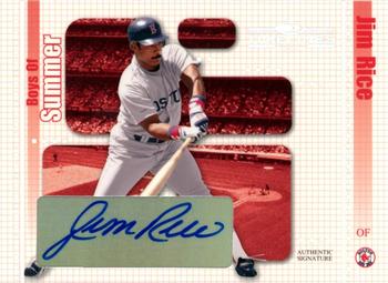 2004 Donruss Timelines - Boys of Summer Autograph Silver #18 Jim Rice Front