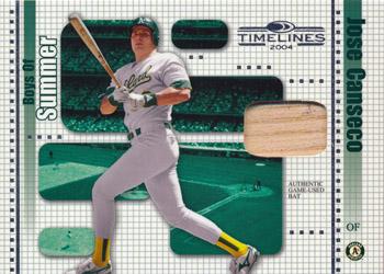 2004 Donruss Timelines - Boys of Summer Material #19 Jose Canseco Front