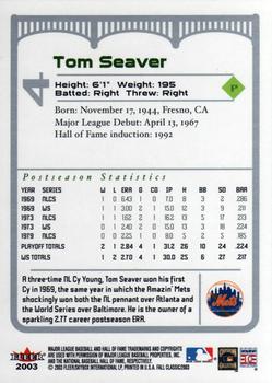 2003 Fleer Fall Classic #4 Tom Seaver Back